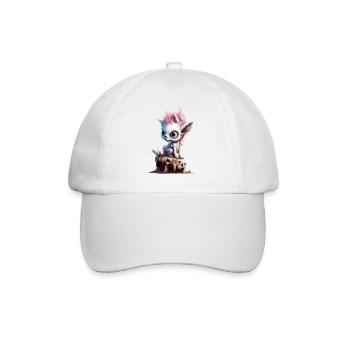 Licorne zombie - Casquette classique - blanc/blanc - Devant