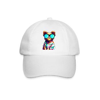 cool cat - Baseballkappe - Weiß/Weiß - Vorne