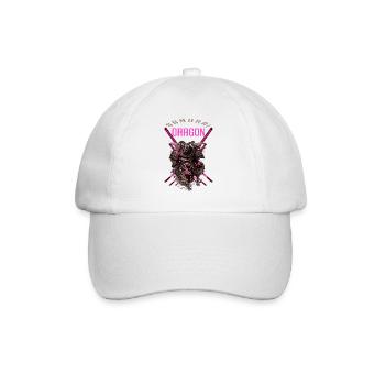 Samurai-Drache - Baseballkappe - Weiß/Weiß - Vorne