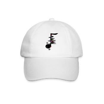 MUSIQUE ÉLECTRONIQUE ICI - Casquette classique - blanc/blanc - Devant