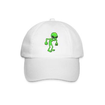 Alien en colère - Casquette classique - blanc/blanc - Devant