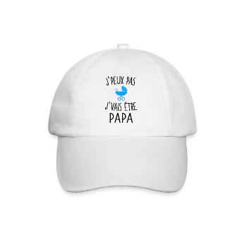 J'peux pas j'vais être papa - Casquette classique - blanc/blanc - Devant