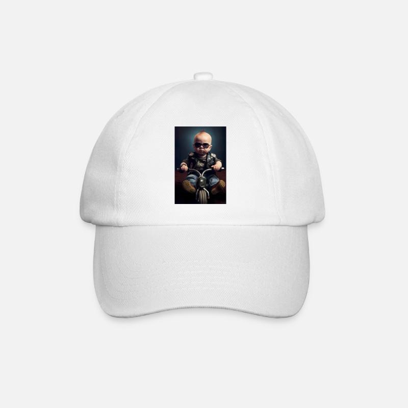 Bébé motard - Casquette classique - blanc/blanc