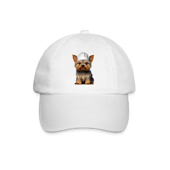 Yorkshire Terrier Cuisine chiot Restaurateur Chien - Casquette classique - blanc/blanc - Devant