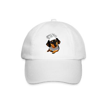 Dogs, dachshund puppy, dachshund, restaurateur, dog, cooking - Baseball Cap - white/white - Front