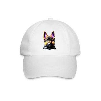 Chiot Berger Allemand Propriétaire Chien - Casquette classique - blanc/blanc - Devant