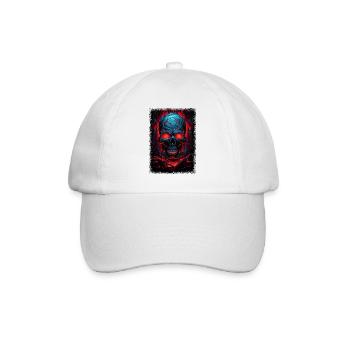 Superbes cadeaux de costume de squelette arrière - Casquette classique - blanc/blanc - Devant