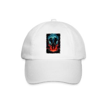 dog quotes beach bday geek baby elephant present - Baseball Cap - white/white - Front