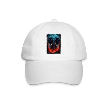 birthday africa cool beach pineapple quotes animal - Baseballkappe - Weiß/Weiß - Vorne