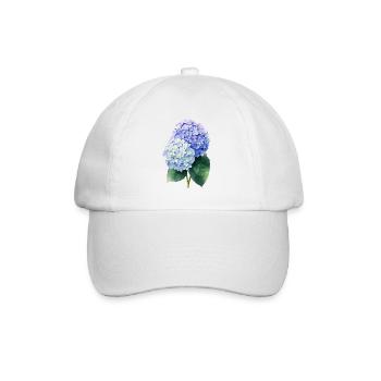 Hydrangea - Baseball Cap - white/white - Front