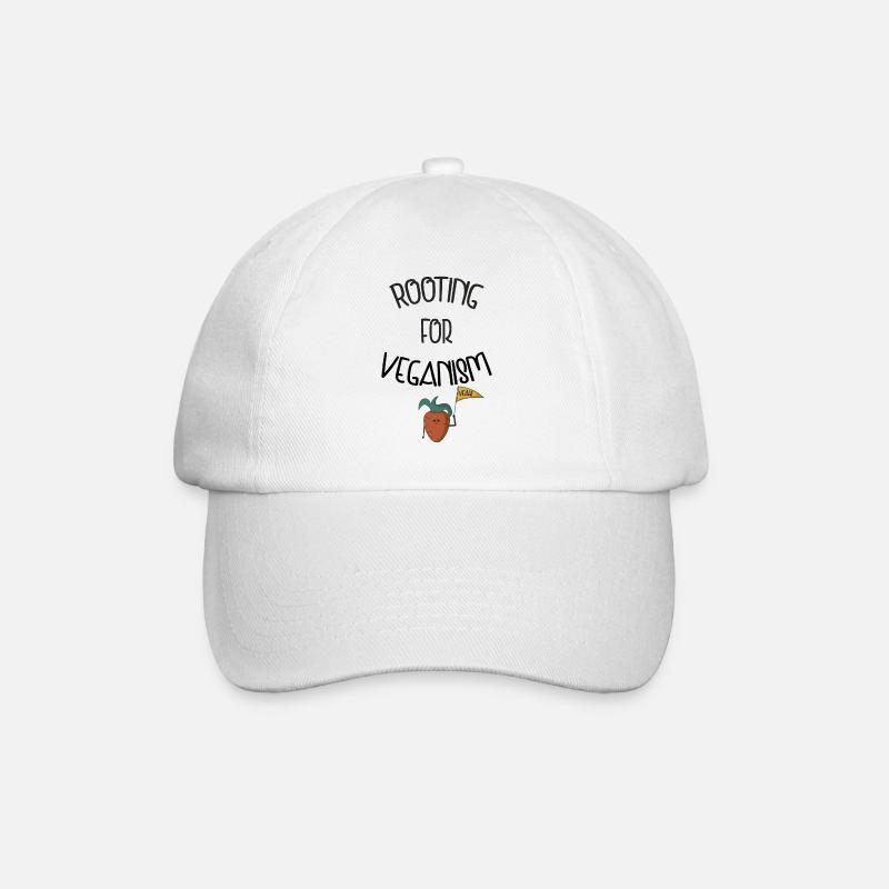 Zujubelnde Karotte - Baseballkappe - Weiß/Weiß