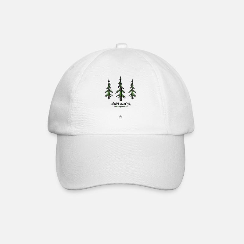 Waldfreundin - Baseballkappe - Weiß/Weiß