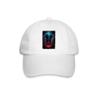 beach water adorable nature sun cool elephant - Baseball Cap - white/white - Front