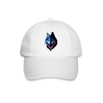 Wolf - Baseball Cap - white/white - Front