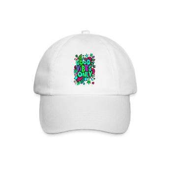 bonnes vibrations seulement - Casquette classique - blanc/blanc - Devant