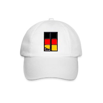 Germany Flag German Flag Used Look Homeland - Baseball Cap - white/white - Front