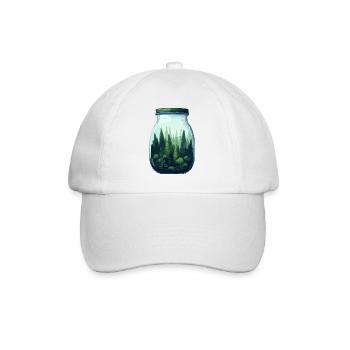 Forest in a jar - Baseball Cap - white/white - Front