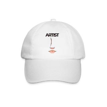 Artist makeup gift idea - Baseball Cap - white/white - Front