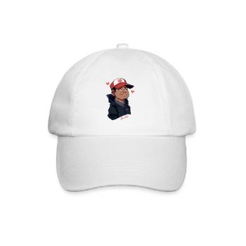 Verliebt lächeln - Baseballkappe - Weiß/Weiß - Vorne