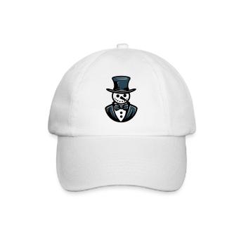 Snowman Frosty Gentleman - Baseball Cap - white/white - Front