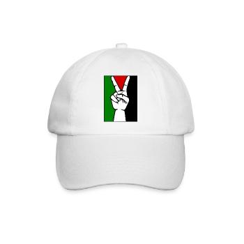 Free palestine - Baseball Cap - white/white - Front
