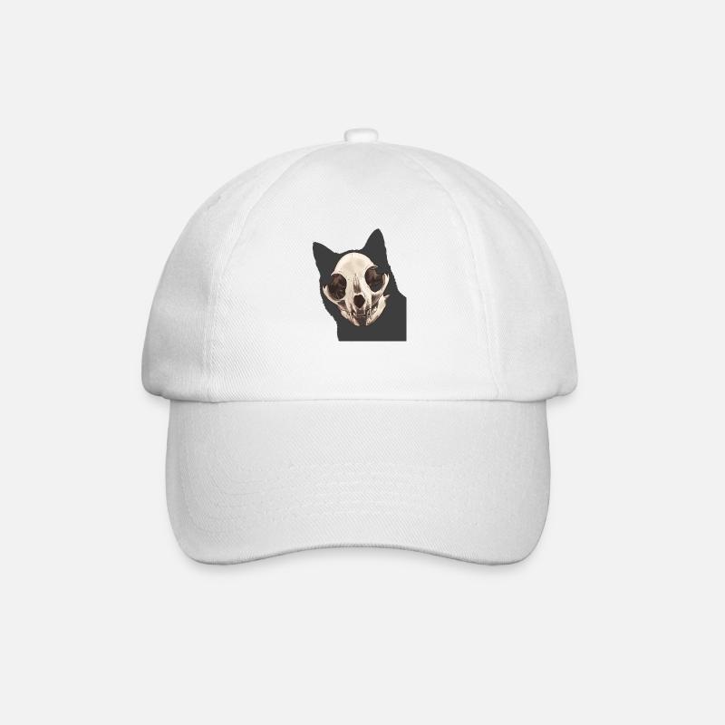 Crâne de chat - Casquette classique - blanc/blanc