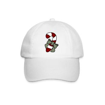 Candy cane - Baseball Cap - white/white - Front