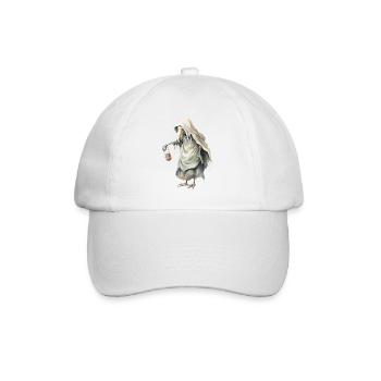 Créature mythique avec un t-shirt fantastique au masque mortuaire - Casquette classique - blanc/blanc - Devant