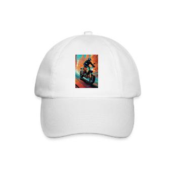 Motorcycle II - Baseball Cap - white/white - Front