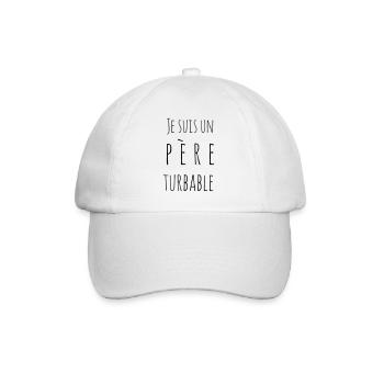 Je suis un père turbable - Casquette classique - blanc/blanc - Devant