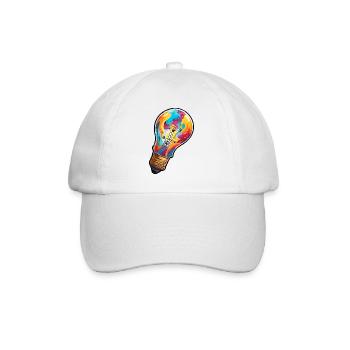 Bulb / Bulb / Brightness / Light - Baseball Cap - white/white - Front