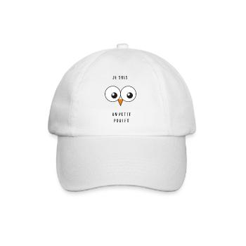 Petit Poulet les Gros Yeux - Casquette classique - blanc/blanc - Devant