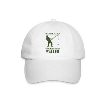 Vergiss die Hanteln echte Kerle pumpen Waller - Baseballkappe - Weiß/Weiß - Vorne