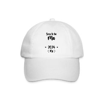 Ma Soon To Be Mom 2024 Mother Pregnant Kids Mother - Baseball Cap - white/white - Front