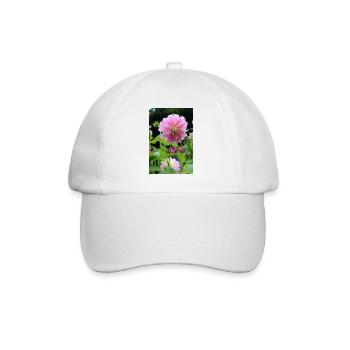 Dahlia Pink Pink Blossom ,Flower - Baseball Cap - white/white - Front
