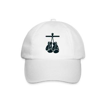 Boxhandschuhe - Baseballkappe - Weiß/Weiß - Vorne