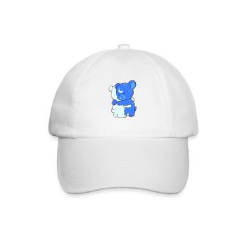 Freundlicher Bär - Baseballkappe - Weiß/Weiß - Vorne