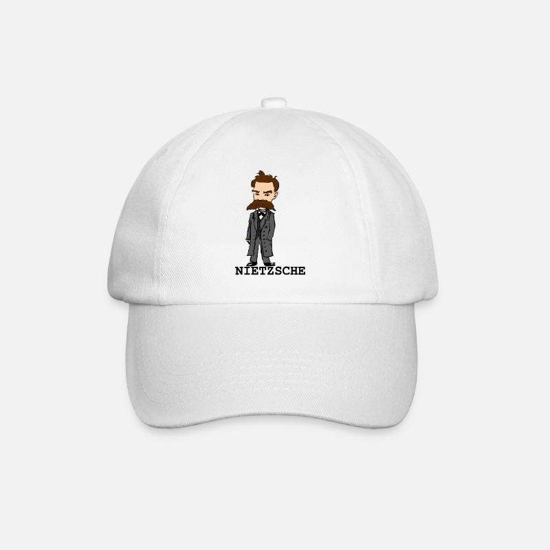 Nietzsche - Baseball Cap - white/white