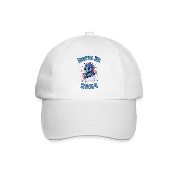 Dragon - born in 2024 - Baseballkappe - Weiß/Weiß - Vorne
