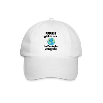 FUTUR II gibt es nur - Baseballkappe - Weiß/Weiß - Vorne