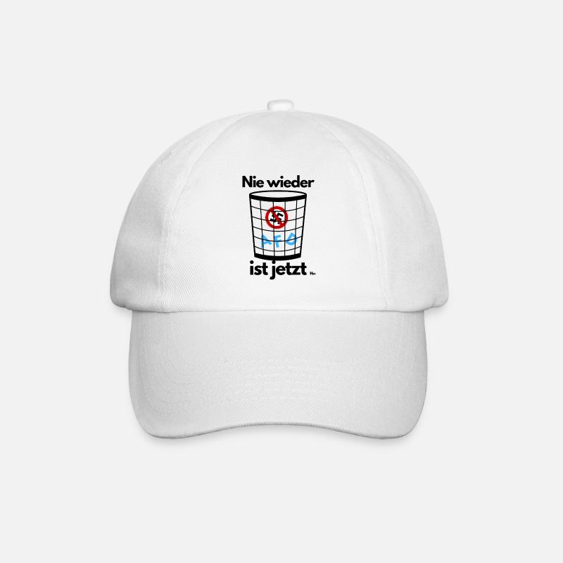 Nie wieder ist jetzt - Baseballkappe - Weiß/Weiß