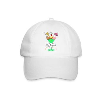 Rêve de glace - Casquette classique - blanc/blanc - Devant