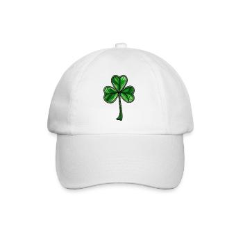 Shamrock St. Patrick's Day Irish Shamrock - Baseball Cap - white/white - Front