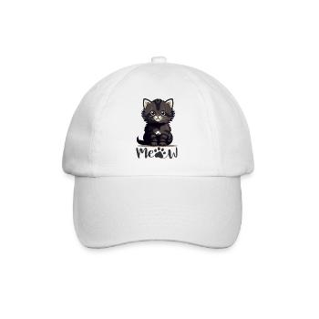 Baby Cat - Baseball Cap - white/white - Front