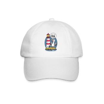 Nous disons Moin ici - Casquette classique - blanc/blanc - Devant