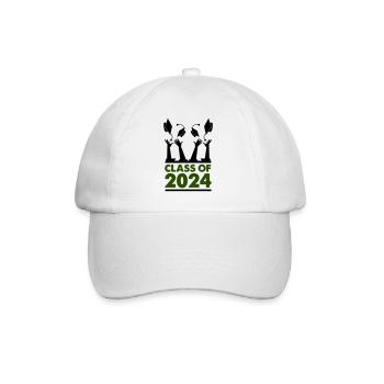 class of 2024 - Baseball Cap - white/white - Front