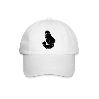 gorilla - Baseball Cap - white/white - Front