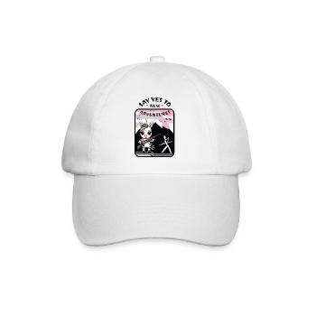 Zebra Einhorn - Baseballkappe - Weiß/Weiß - Vorne