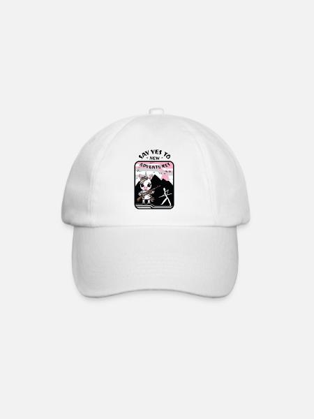 Zebra Einhorn - Baseballkappe - Weiß/Weiß