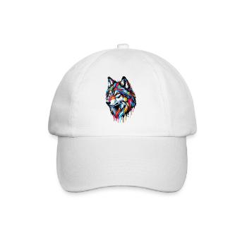 Loup - Casquette classique - blanc/blanc - Devant